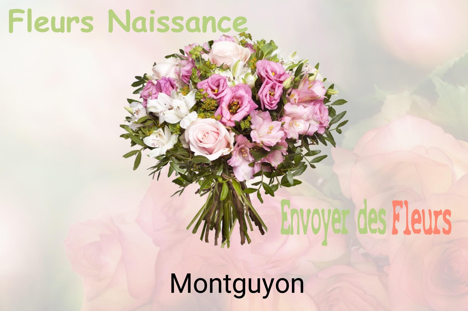 Bouquet de fleurs de naissance livré à Montguyon