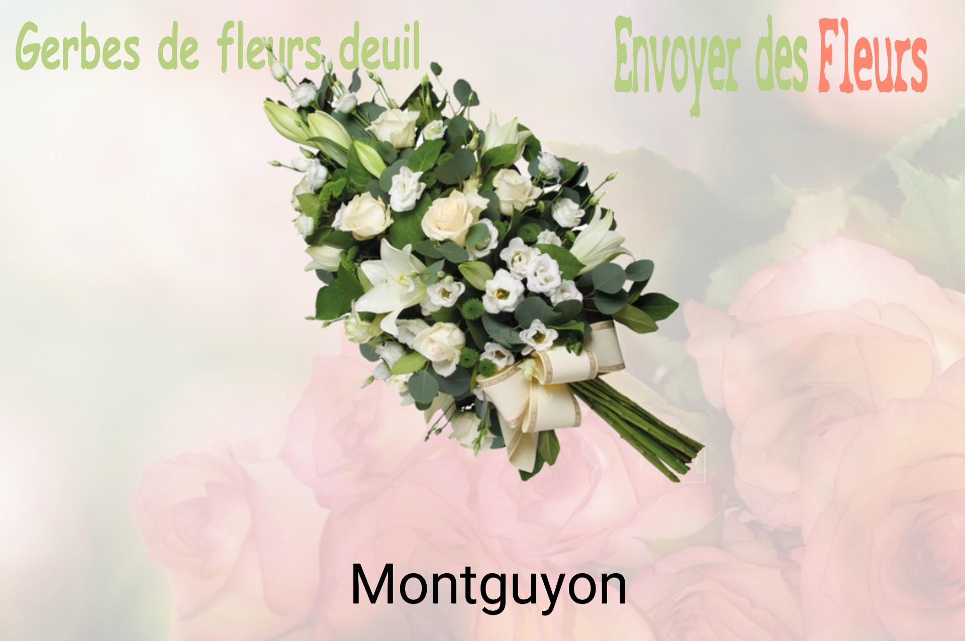 Gerbe de fleurs de deuil livrée à Montguyon